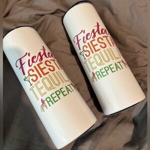 Fiesta Siesta Tequila Repeat Tumblers (includes 2)!